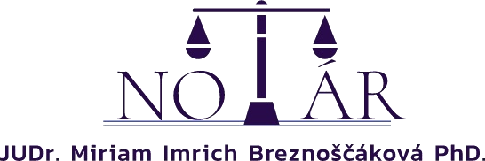 Notár Košice — JUDr. Miriam Imrich Breznoščáková, PhD.